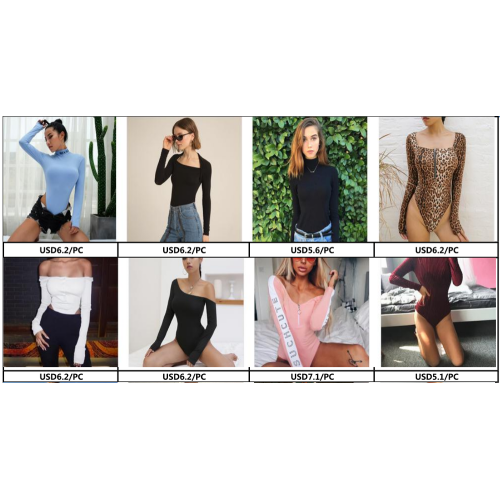 Long Sleeve Bodysuit Wholesale Boutique Dress Women Knitted Bodysuit&Top Supplier